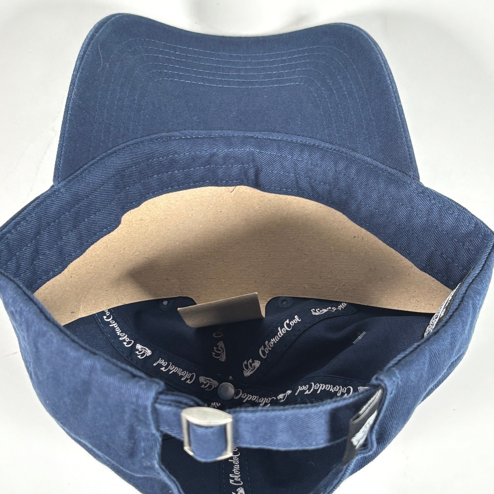 Colorado Cool 1876‎ Washed Navy Hat Embroidered Colorado State Flag Dad Cap NWT - Picture 8 of 10